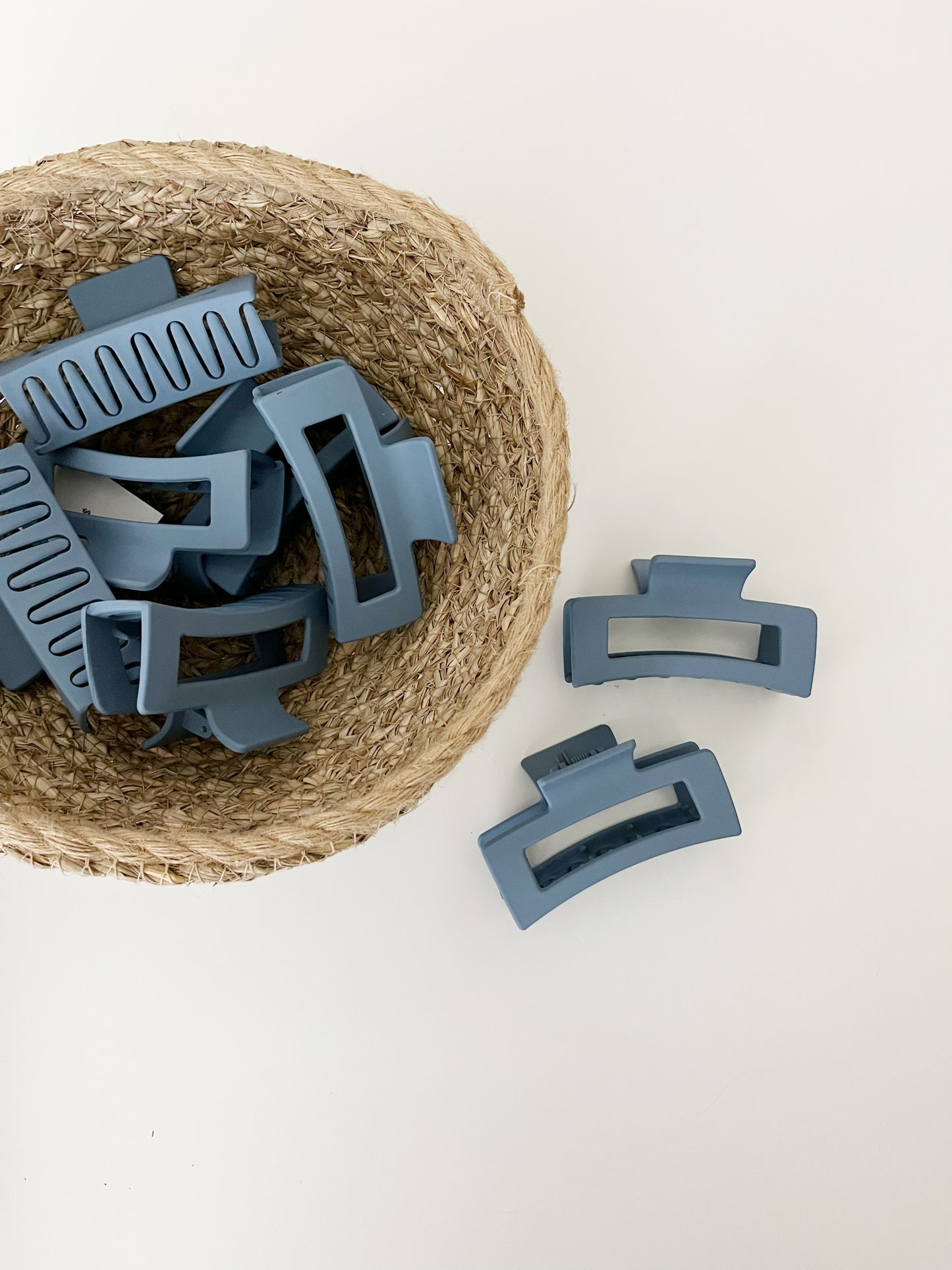 Slate Blue Claw Hair Clip