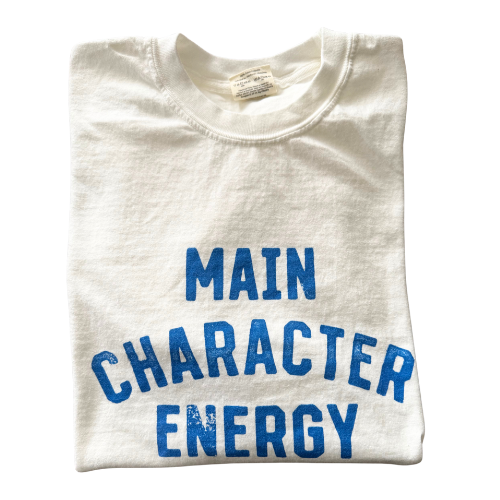 Main Character Energy Tee- White