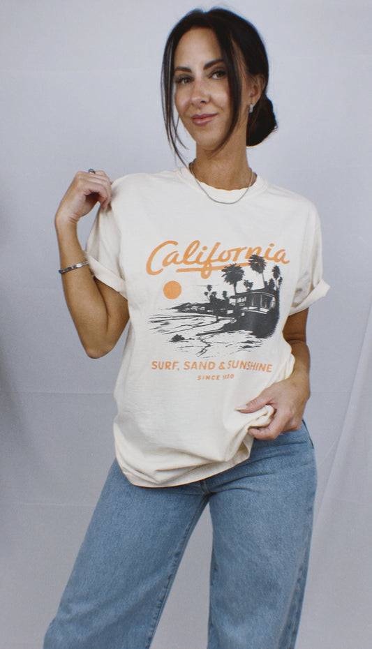 Ivory California Surf Tee
