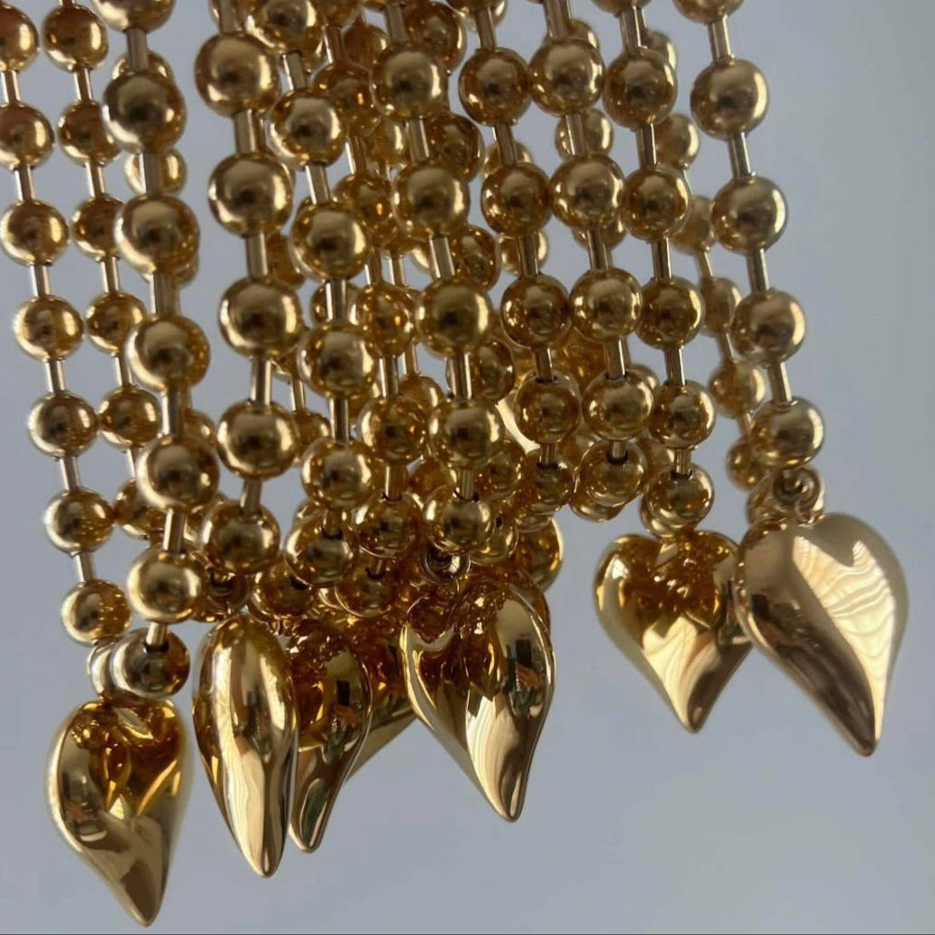 Bubble Heart Pendant Necklace
