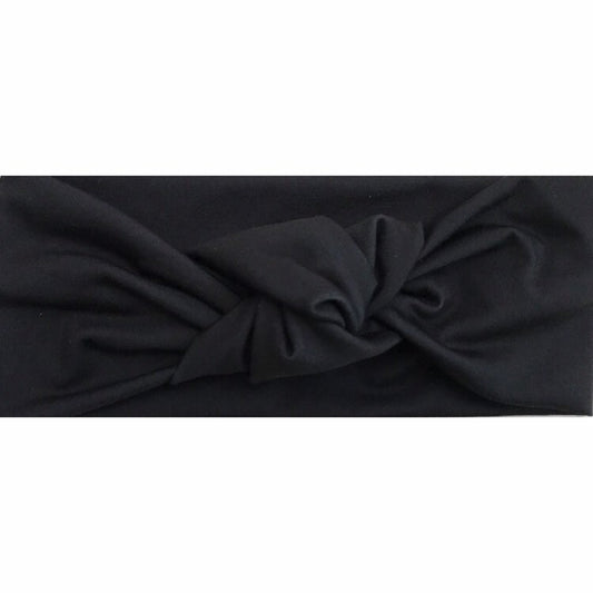Black Top Knot Headband