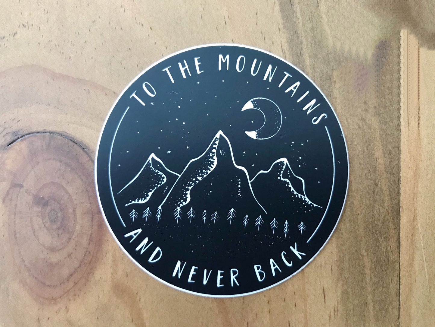 To The Mountains Waterproof Decal
