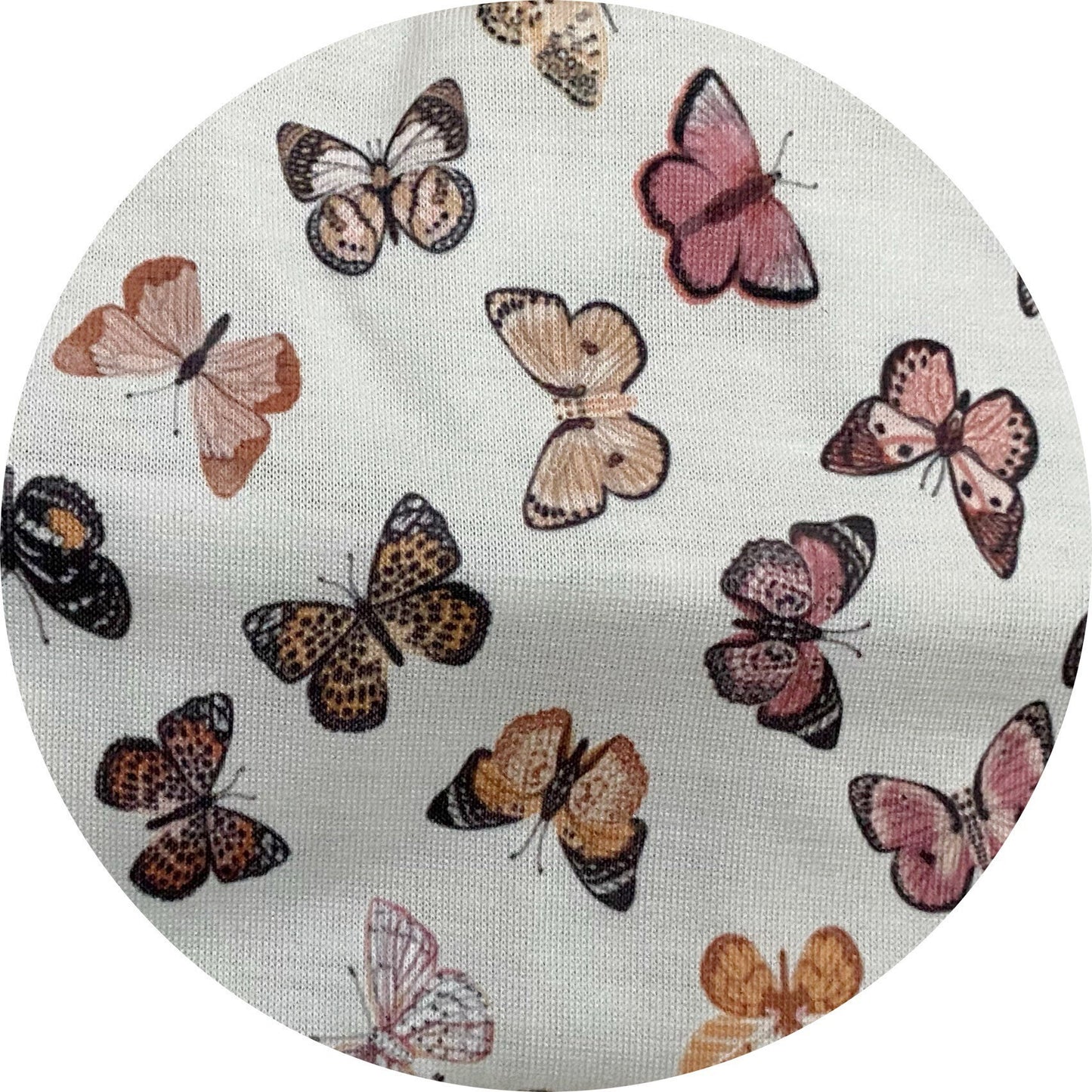 Butterfly Turban, Butterflies, Cream Wide Head Wrap, Boho Head Wrap, Women's Head Wrap, Wide Headband, Stretch Hair Wrap, Turban, Hippie