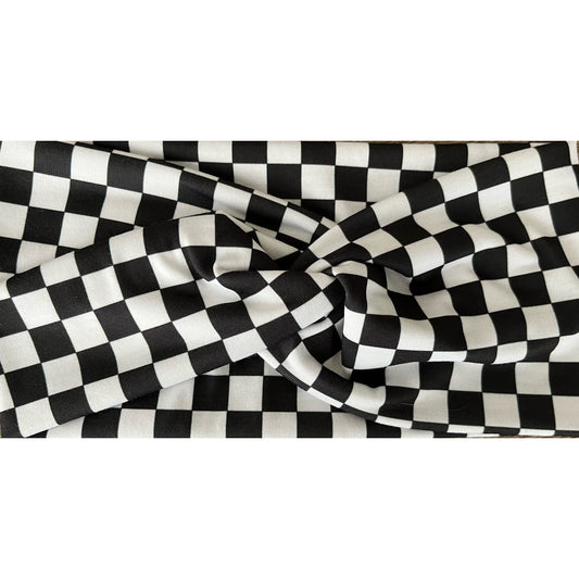 Checkered Women’s Turban, Checkered, Checkered Headband, Cute Headbands, Cute Checkered Turban, Black Checkered, Women’s Headband, Cute