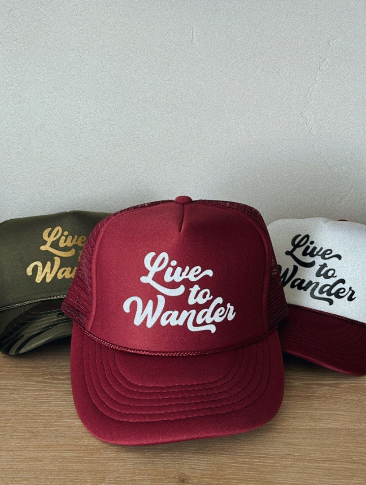 Live To Wander Trucker Hat