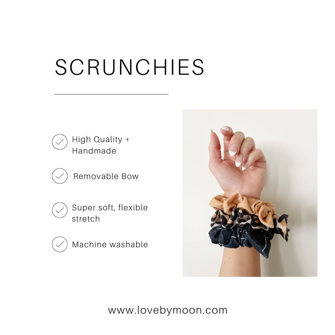 Midnight Black Scrunchie