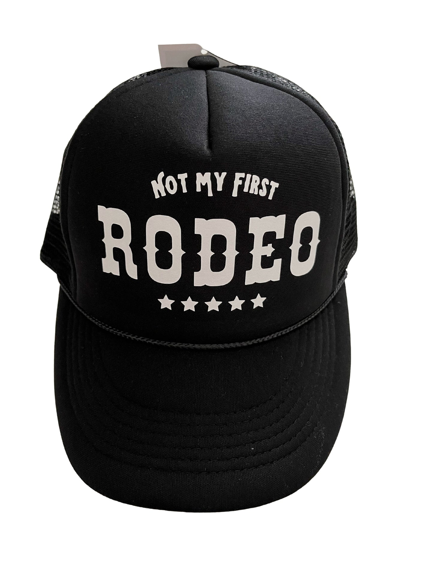 Cowboy Trucker Hat, Cute Trucker Hat, Women's Hats, Rodeo Hat, Western Hat, Snapback, Cowgirl Hat, Vacation Hat, Not My First Rodeo, Rodeo