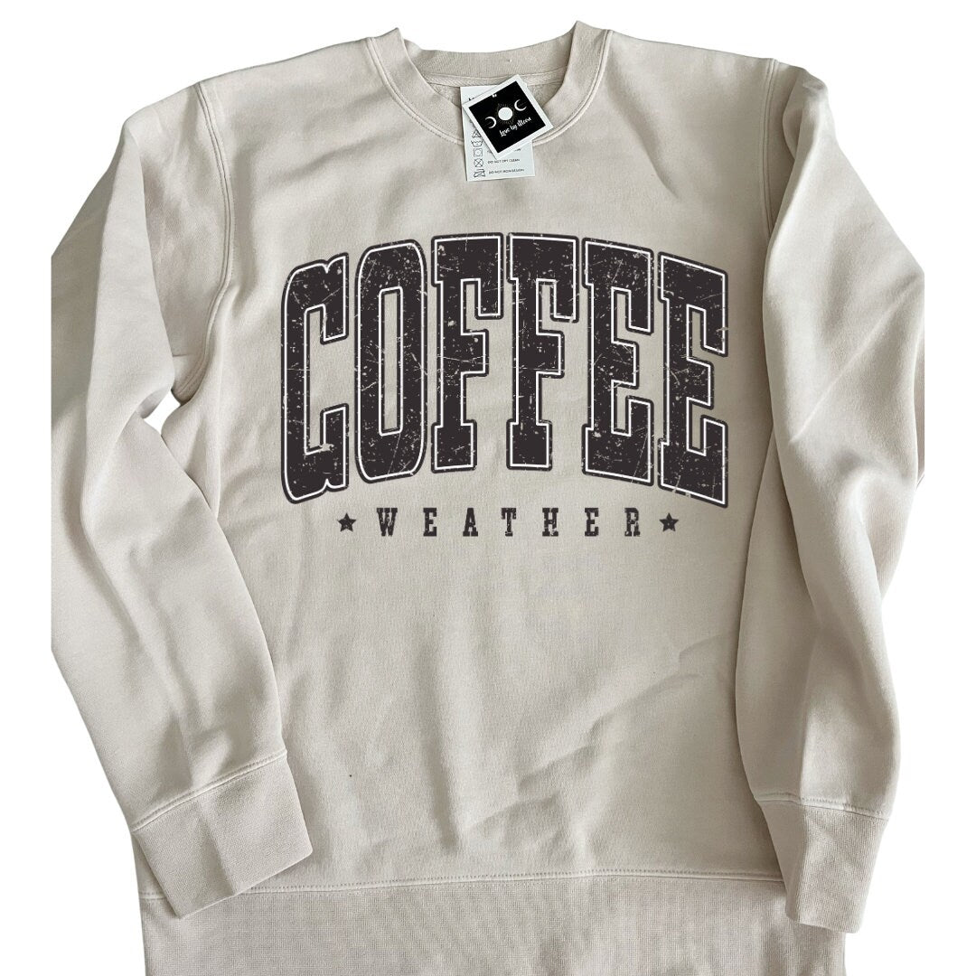Coffee, Coffee Sweatshirt, Coffee Lover, Sweatshirt, Crewneck, Cream Crew, Coffee Weather, Christmas Coffee Top, Coffee Addict, Coffee Gift
