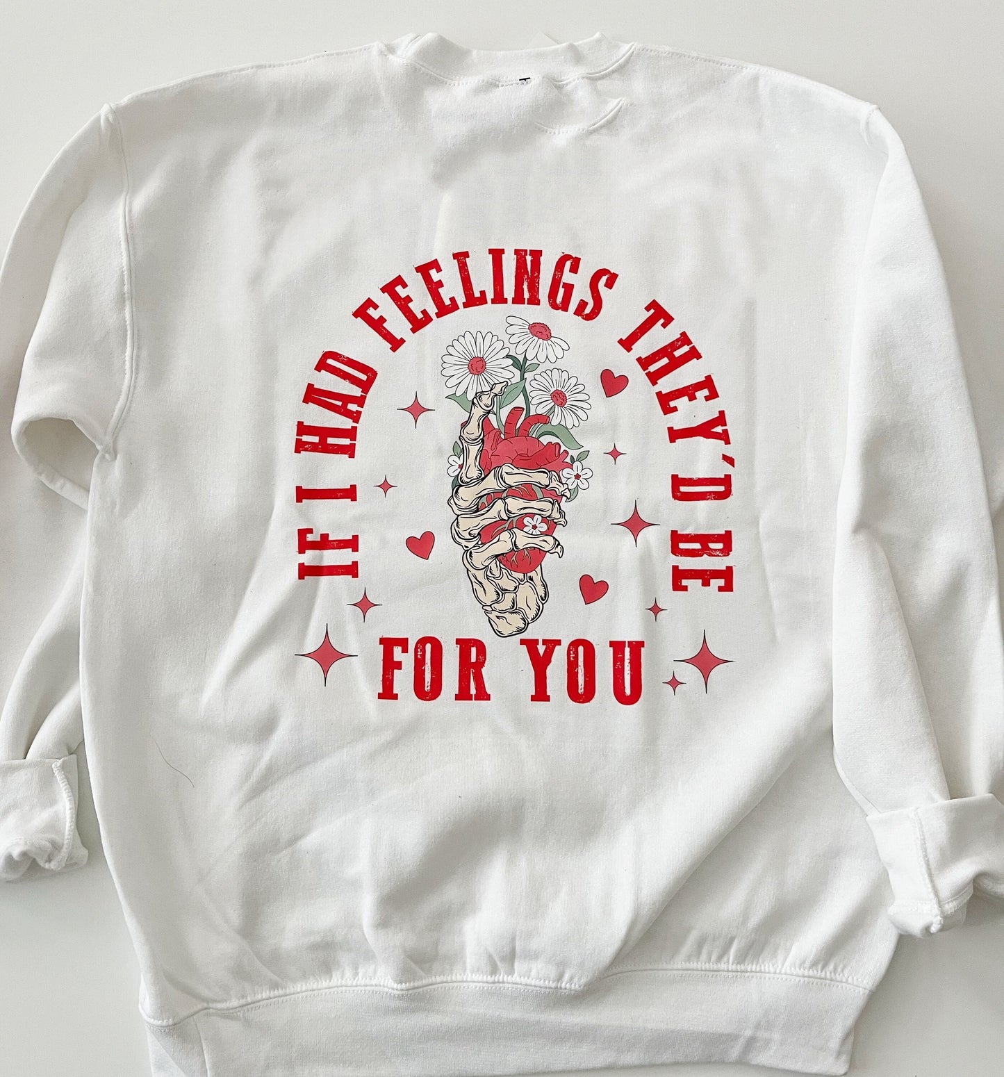 Graphic Sweatshirt, Valentine Sweatshirt, White Crewneck, Women's Crew, Cozy Clothing, Love, Woman, Cute Tops, Gifts For Her, Wife Gifts