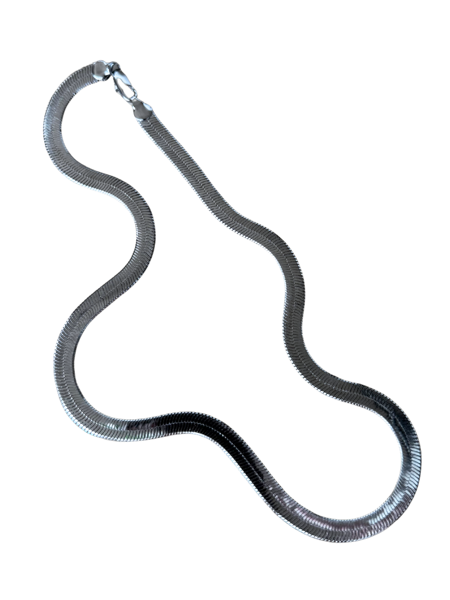 Slick Silver Chain Necklace