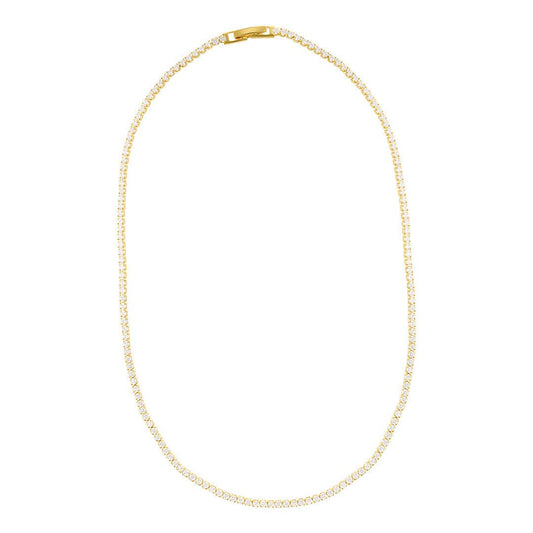 Gold or Silver Micro Tennis Necklace