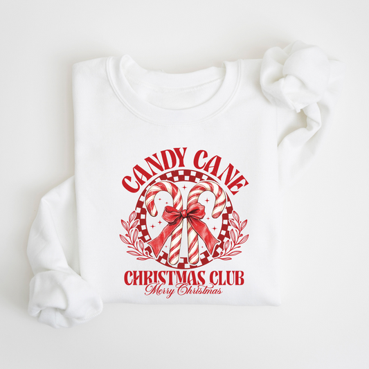 Candy Cane Christmas Club Crewneck