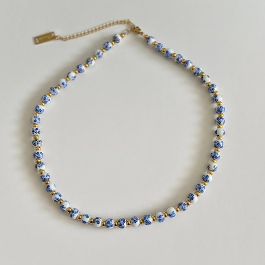 Blue Beaded Necklace