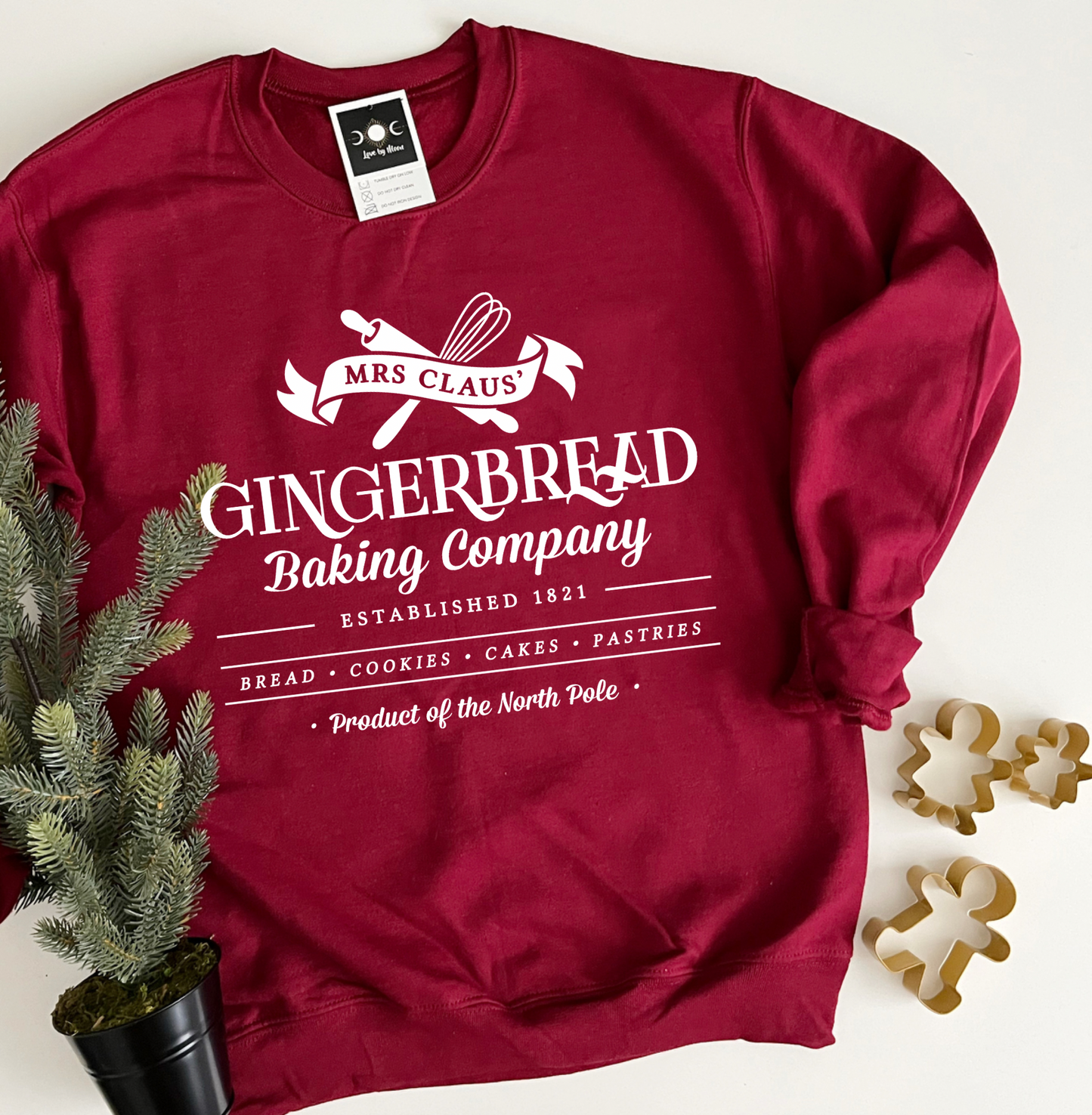 Cranberry Red Baking Christmas Crewneck