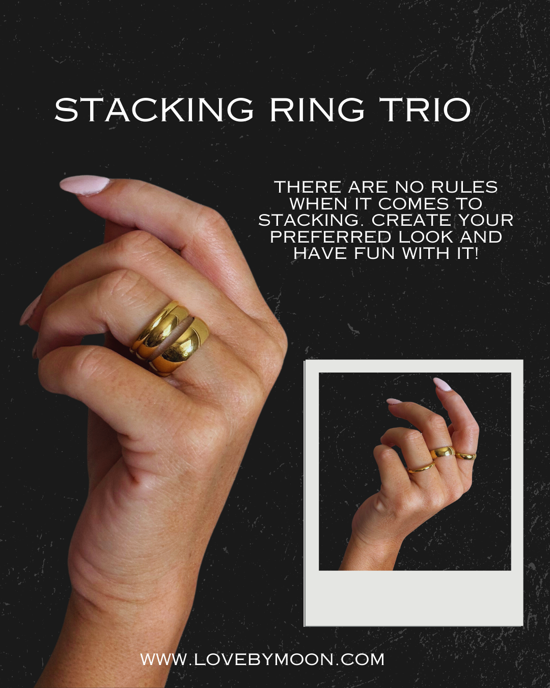 Stacking Gold Band Set