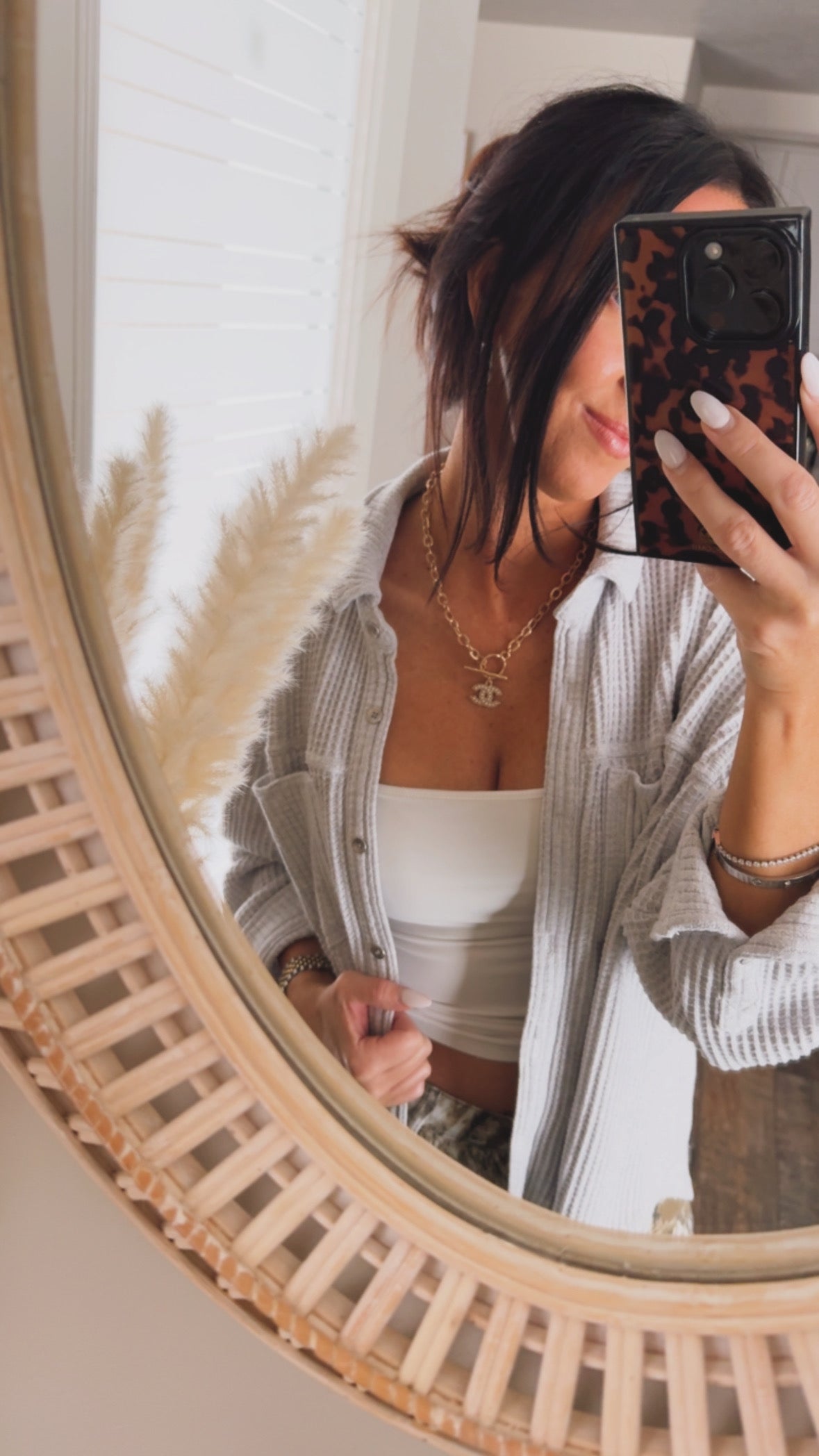 Repurposed Designer Charm Necklace