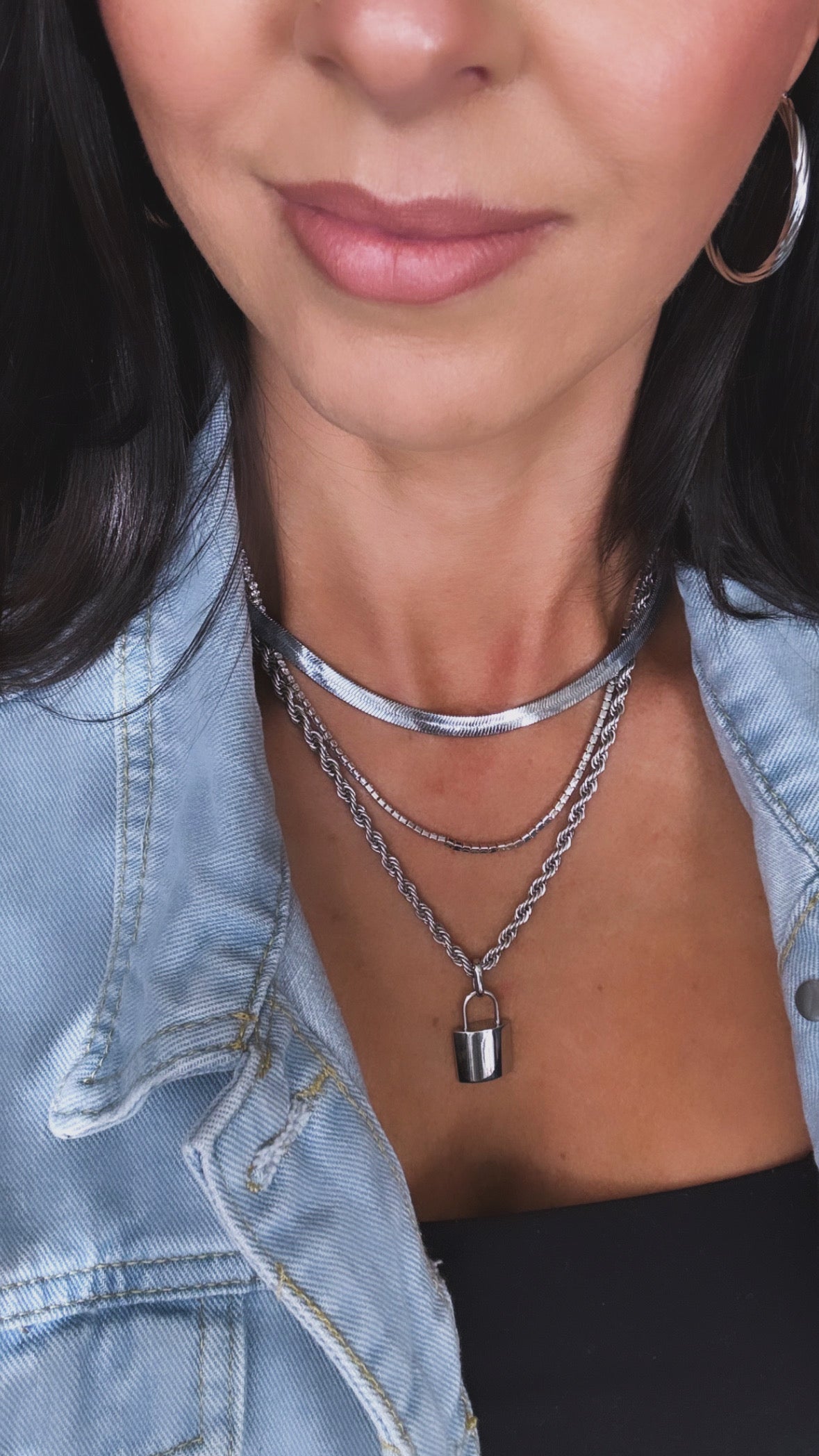 Slick Silver Chain Necklace