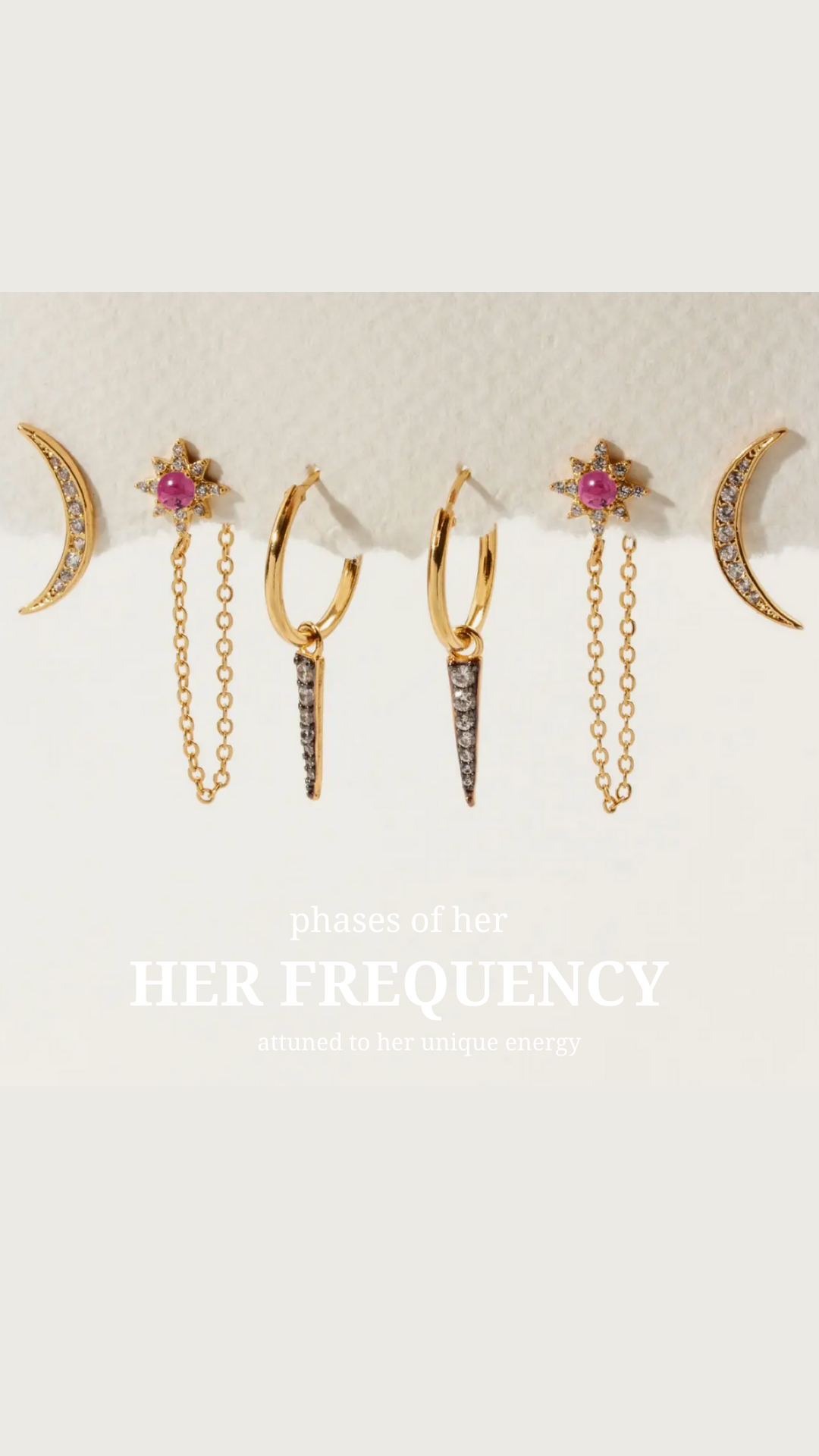 Her Frequency Earring Set