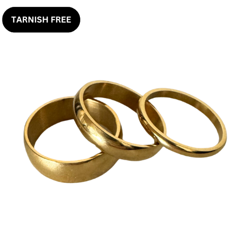 Stacking Gold Band Set