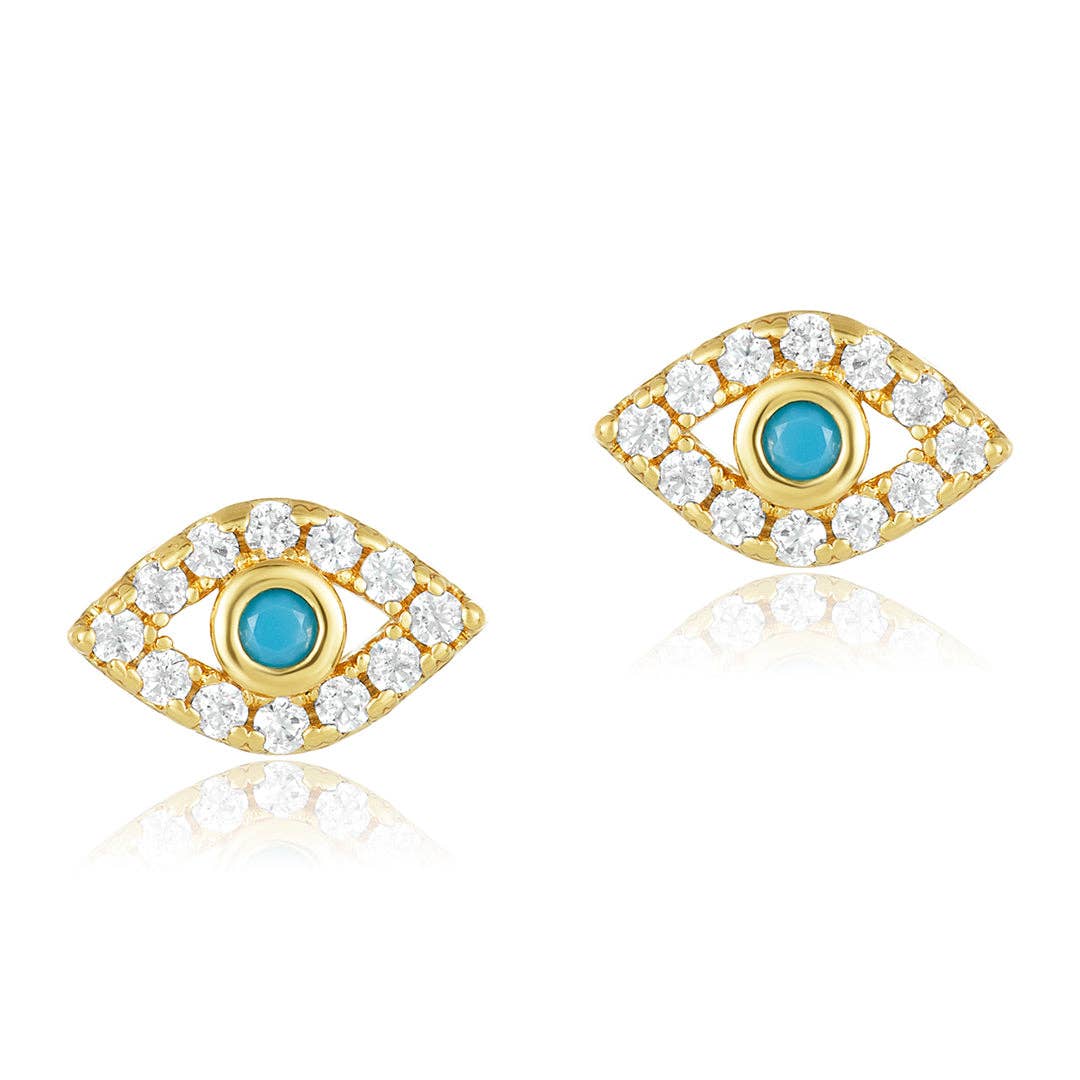 Evil Eye Stud Earrings