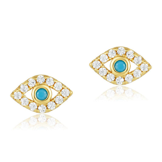 Evil Eye Stud Earrings