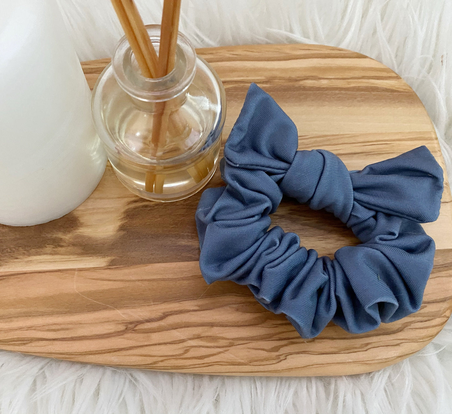 Muted Blue Scrunchie