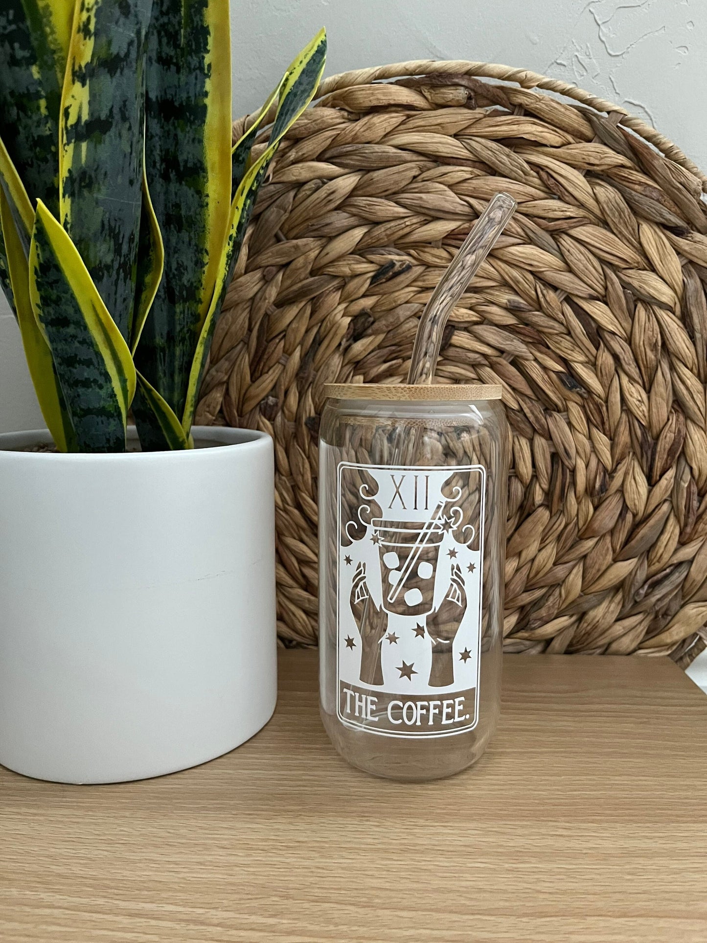 The Coffee Tarot Drinking Glass